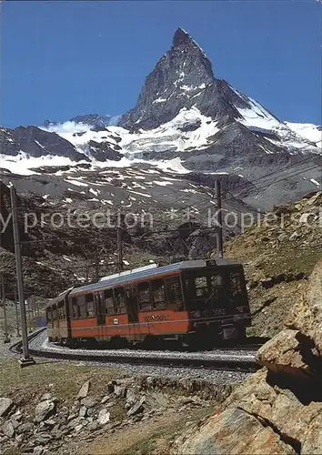 Gornergratbahn Rotenboden Zermatt Matterhorn  Kat. Gornergrat