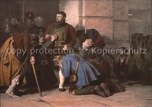 Hofer Andreas Letzter Gang in Mantua 1810 Franz von Defregger  Kat. Suedtirol