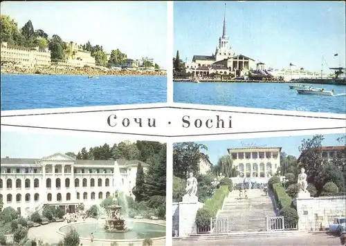 Sotschi Strand Hafen Sanatorium  Kat. Russische Foederation