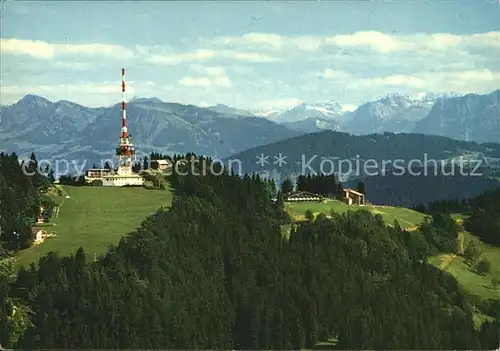 Bregenz Vorarlberg Pfaenderspitze mit Berghaus und Bergstation Kat. Bregenz