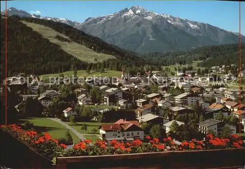 Seefeld Tirol Blick gegen Hocheder Kat. Seefeld in Tirol