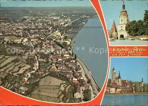 Krems Donau Fliegeraufnahme Kirche  Kat. Krems an der Donau