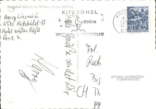 Kitzbuehel Tirol Teilansicht  Kat. Kitzbuehel