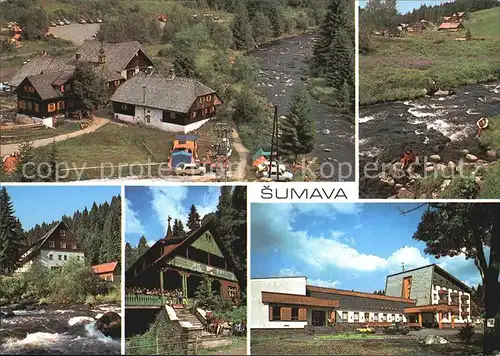 Sumava Boehmerwald Antygl Modrava Cenkova pila Bystrina Turnerova chata Srini hotel Sumava Kat. Tschechische Republik