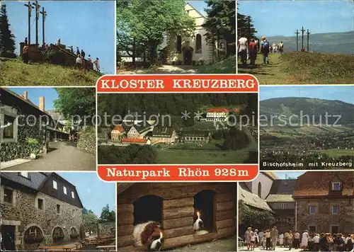 Kreuzberg Rhoen Kloster Kalvarienberg Bischofsheim Bernhardiner Teilansichten Kat. Gersfeld (Rhoen)