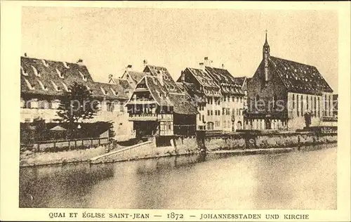 Strassburg Elsass Johannesstaden Kirche Kat. Strasbourg