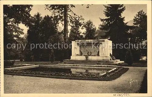 Munster Haut Rhin Elsass Park Kriegsopferdenkmal Kat. Munster