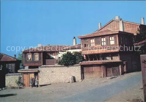 Nessebar alte Haeuser / Bulgarien /