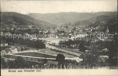 Muenster Haut Rhin Elsass Stadtansicht Kat. Munster