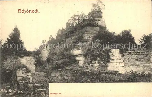 Schoeneck Moselle Ruine Kat. Schoeneck