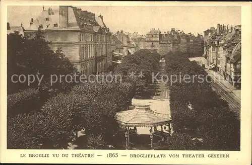 Strassburg Elsass Broglieplatz vom Theater aus Kat. Strasbourg