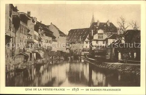 Strassburg Elsass Kleines Frankreich 1875 Kat. Strasbourg