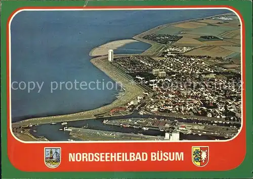 Buesum Nordseebad Fliegeraufnahme Kat. Buesum