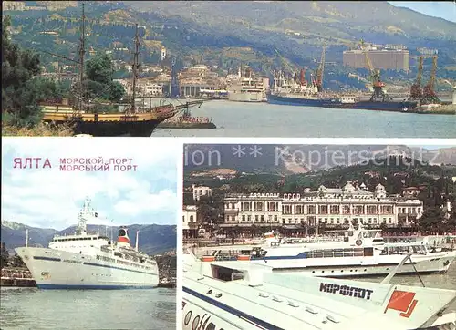 Jalta Ukraine Hafen Dampfer 