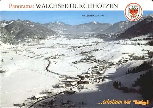 Walchsee Tirol Durchholzen mit Unterberg Kat. Walchsee