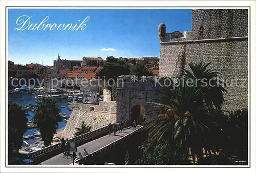 Dubrovnik Ragusa Teilansicht mit Burg Kat. Dubrovnik