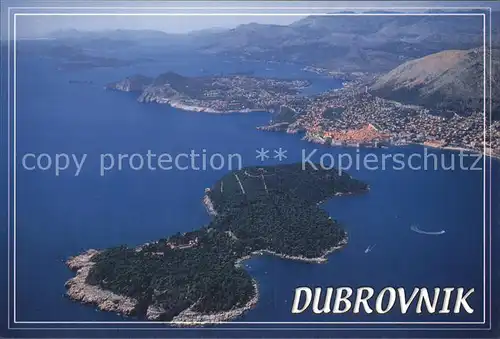 Dubrovnik Ragusa Fliegeraufnahme Kat. Dubrovnik