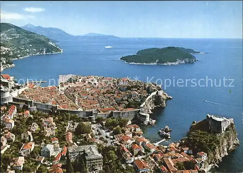 Dubrovnik Ragusa Fliegeraufnahme  Kat. Dubrovnik