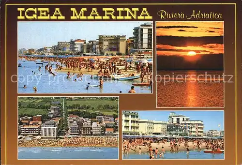 Igea Marina Strandpartien Sonnenuntergang Kat. Bellaria Igea Marina