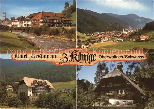 Oberwolfach Hotel Restaurant z Koenige Ortsansicht  Kat. Oberwolfach