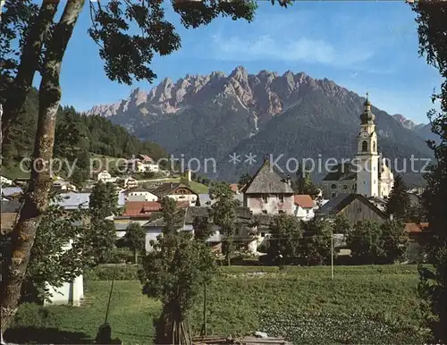 Toblach Suedtirol mit Neuner Kofel Kat. Dobbiaco