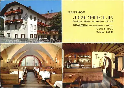 Pfalzen Bruneck Gasthof Jochele Kat. Pustertal