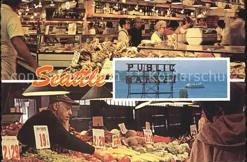 Seattle Seattles Pike Place Market farmers market Kat. Seattle
