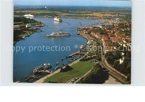 Travemuende Ostseebad Fliegeraufnahme Hafen Kat. Luebeck