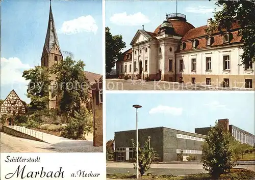 Marbach Neckar Kirche Schloss Halle Kat. Marbach am Neckar