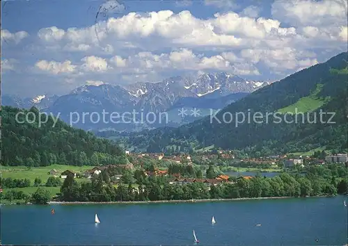 Buehl Alpsee mit Immenstadt und Daumen Kat. Immenstadt i.Allgaeu