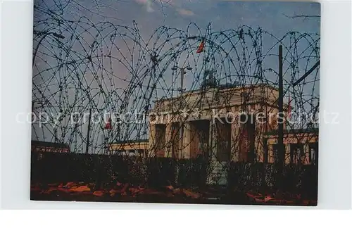 Berlin Brandenburger Tor nach 1961 Kat. Berlin