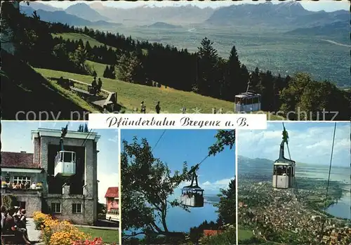 Bregenz Vorarlberg Pfaenderbahn Bodensee Alpenpanorama Branz Karte Nr 115 Kat. Bregenz