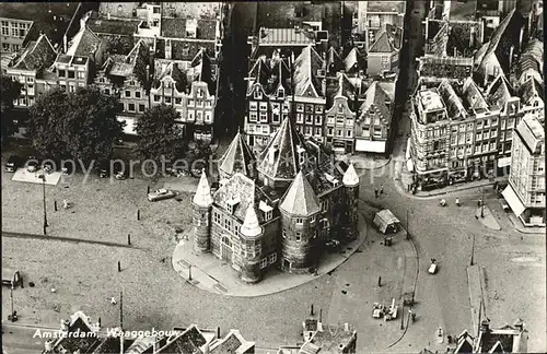 Amsterdam Niederlande Fliegeraufnahme Waaggebouw Kat. Amsterdam