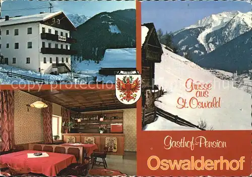 St Oswald Kartitsch Gasthof Pension Oswalderhof Winterpanorma Alpen