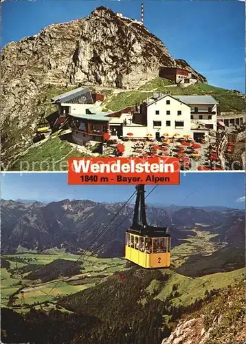Wendelstein Berg Wendelsteinhaus Seilbahn Bergstation Gipfel Alpenpanorama Kat. Bayrischzell