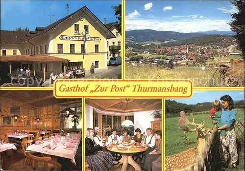 Thurmansbang Gasthaus Zur Post  Kat. Thurmansbang