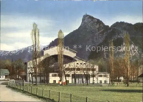 Oberammergau Passionstheater mit Kofel Kat. Oberammergau