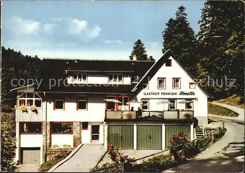 Hundsbach Forbach Gasthof Pension Forelle Luftkurort Schwarzwald Kat. Forbach