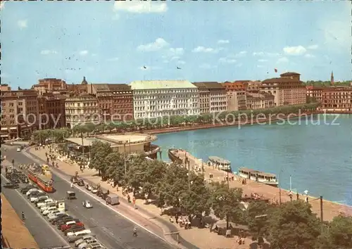 Hamburg Jungfernstieg und Binnenalster Kat. Hamburg