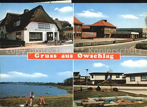 Owschlag Stadtansichten Badestelle am See Teich  Kat. Owschlag