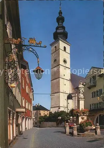 Waging See Marktplatz Marienbrunnen Kirche Sankt Martin Kat. Waging a.See