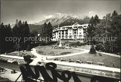 Vysoke Tatry Grand Hotel mit Slavkovsky Kat. Slowakische Republik