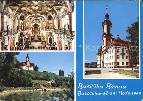 Birnau Basilika Innen  und Aussenansicht Kat. Uhldingen Muehlhofen