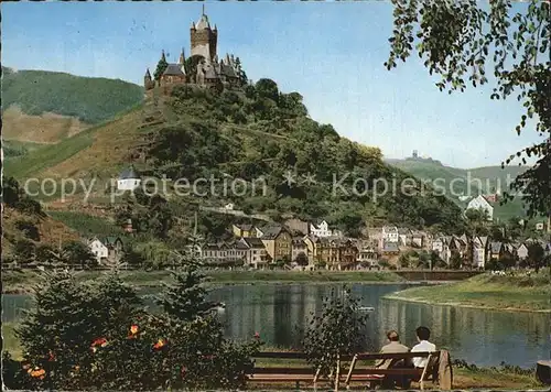 Cochem Mosel Burg und Ruine Winneburg Kat. Cochem