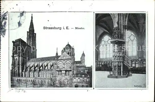 Strassburg Elsass Muenster Kat. Strasbourg