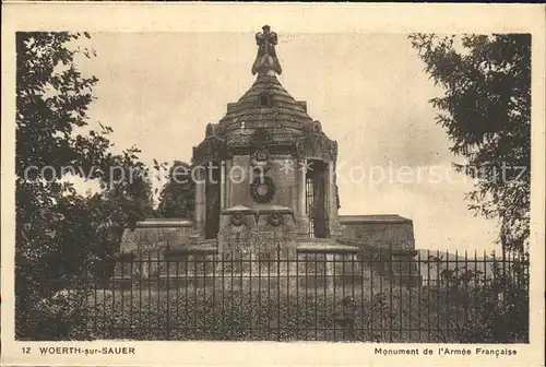 Woerth sur Sauer Monument de Armee Francaise Kat. Woerth