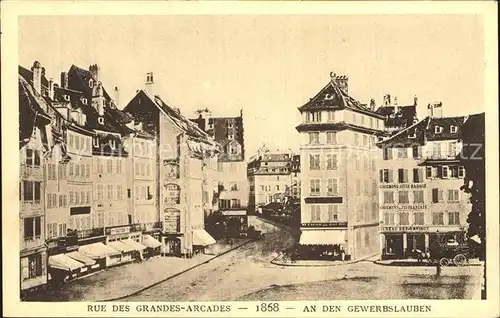 Strassburg Elsass An den Gewerbslauben 1868 Kat. Strasbourg