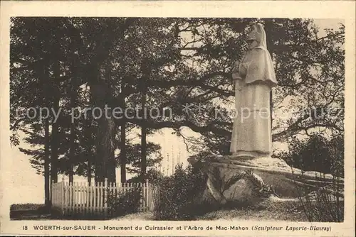 Woerth sur Sauer Monument du Cuirassier Arbre de Mac Mahon Kat. Woerth
