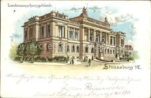 Strassburg Elsass Landesausschussgebaeude Kat. Strasbourg