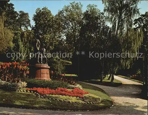 Baden Wien Lanner Strauss Denkmal Kurpark Kat. Baden